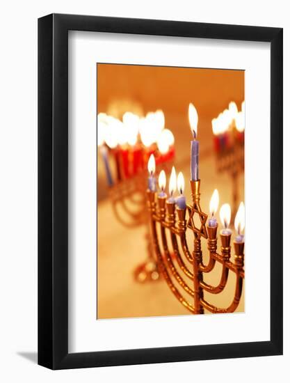 Hanukkah Candles-Carly Hennigan-Framed Photographic Print