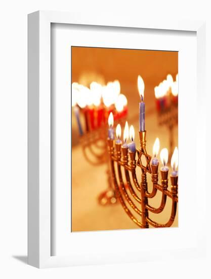 Hanukkah Candles-Carly Hennigan-Framed Photographic Print