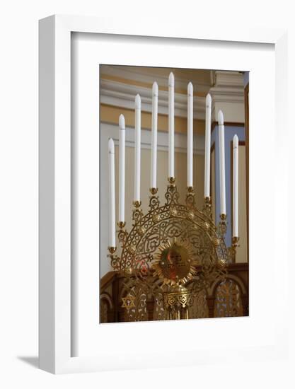 Hanukkah Menorah, Grand Choral Synagogue, St. Petersburg, Russia, Europe-Godong-Framed Photographic Print