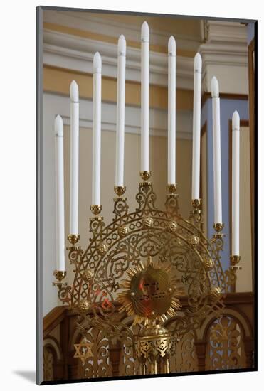 Hanukkah Menorah, Grand Choral Synagogue, St. Petersburg, Russia, Europe-Godong-Mounted Photographic Print