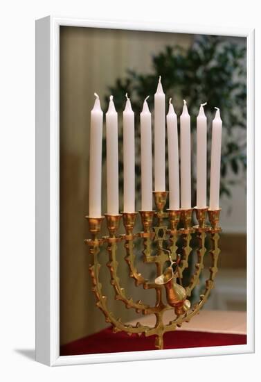 Hanukkha with nine candles, France-Godong-Framed Photographic Print