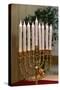 Hanukkha with nine candles, France-Godong-Stretched Canvas