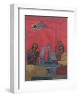 Hanuman - Diamond Polishers, 1996-Shanti Panchal-Framed Giclee Print