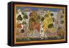 Hanuman Fetches the Magic Herbs-null-Framed Stretched Canvas