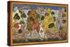 Hanuman Fetches the Magic Herbs-null-Stretched Canvas