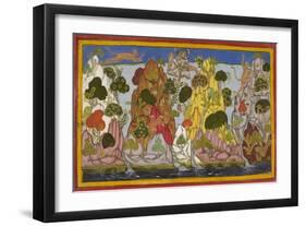 Hanuman Fetches the Magic Herbs-null-Framed Giclee Print