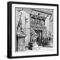 Hanuman Gate of the Royal Palace, Kathmandu, Nepal, 1895-C Goutzwiller-Framed Giclee Print