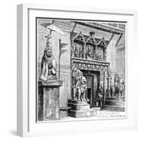 Hanuman Gate of the Royal Palace, Kathmandu, Nepal, 1895-C Goutzwiller-Framed Giclee Print