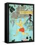 Hanuman, Hindu Monkey God-Science Source-Framed Stretched Canvas