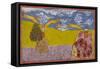 Hanuman Leaps Across the Ocean-null-Framed Stretched Canvas