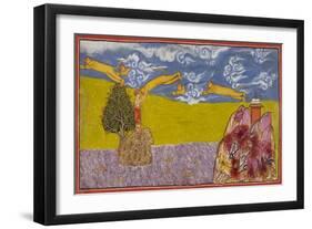 Hanuman Leaps Across the Ocean-null-Framed Giclee Print