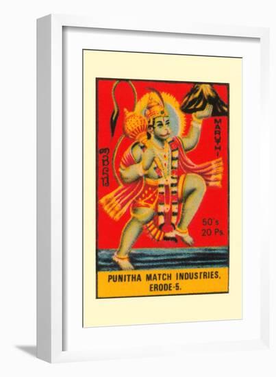 Hanuman - Maruthi-null-Framed Art Print