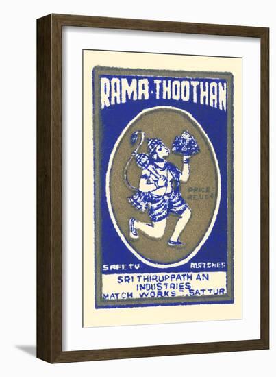 Hanuman - Rama Thoothan-null-Framed Art Print