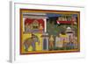 Hanuman Tells Of Rama's Return-Sahib Din-Framed Giclee Print