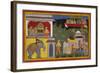 Hanuman Tells Of Rama's Return-Sahib Din-Framed Giclee Print