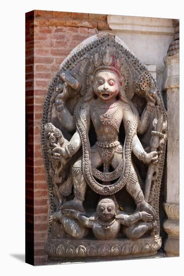 Hanuman, the Monkey God, Durbar Square-Peter Barritt-Stretched Canvas