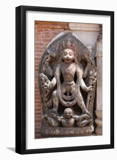 Hanuman, the Monkey God, Durbar Square-Peter Barritt-Framed Photographic Print