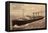 Hapag, Cap Polonio, Transatlantik, Dampfschiff-null-Framed Stretched Canvas