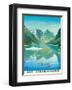 HAPAG Cruise Line: Nordkapfahrt - North Cape and Norwegian Fjords, c.1957-null-Framed Art Print