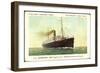 Hapag, D.D. Noordam, Dampfschiff in Fahrt-null-Framed Giclee Print