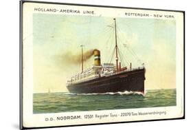 Hapag, D.D. Noordam, Dampfschiff in Fahrt-null-Mounted Giclee Print