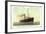 Hapag, D.D. Noordam, Dampfschiff in Fahrt-null-Framed Giclee Print