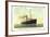 Hapag, D.D. Noordam, Dampfschiff in Fahrt-null-Framed Giclee Print