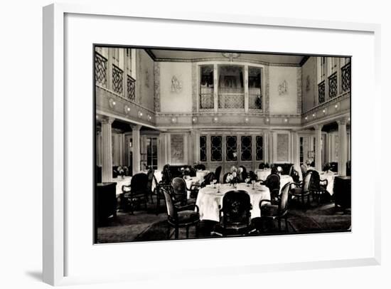 Hapag, Dampfer Deutschland, Speisesaal, 1 Kl-null-Framed Giclee Print