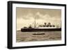 Hapag, Dampfer Hamburg, Modellboot, D. Bartsch-null-Framed Giclee Print