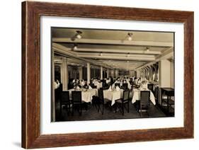 Hapag, Dampfer Hamburg, Speisesaal Der Touristen-null-Framed Giclee Print