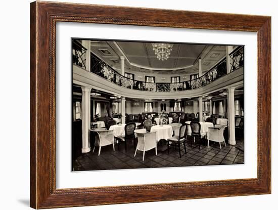 Hapag, Dampfer New York, Speisesaal, 1 Klasse-null-Framed Giclee Print