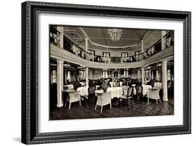 Hapag, Dampfer New York, Speisesaal, 1 Klasse-null-Framed Giclee Print