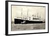 Hapag, Dampfschiff Albert Ballin Am Hafen, Schlepper-null-Framed Giclee Print