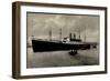 Hapag, Dampfschiff Albert Ballin Vor Anker, Kutter-null-Framed Giclee Print