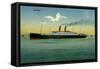 Hapag, Dampfschiff Amerika, Transatlantik-null-Framed Stretched Canvas