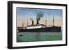 Hapag, Dampfschiff Cincinnati, Amerika Linie-null-Framed Giclee Print