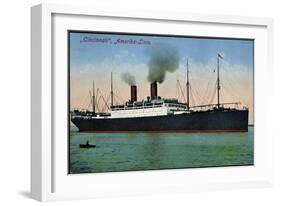 Hapag, Dampfschiff Cincinnati, Amerika Linie-null-Framed Giclee Print