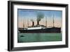 Hapag, Dampfschiff Cincinnati, Amerika Linie-null-Framed Giclee Print