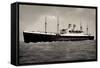 Hapag, Dampfschiff Deutschland Auf Hoher See-null-Framed Stretched Canvas