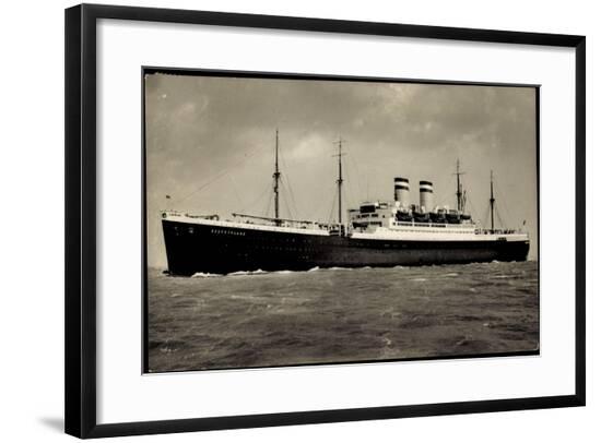 Hapag, Dampfschiff Deutschland Auf Hoher See--Framed Giclee Print