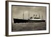 Hapag, Dampfschiff Deutschland Auf Hoher See-null-Framed Giclee Print