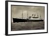 Hapag, Dampfschiff Deutschland Auf Hoher See-null-Framed Giclee Print