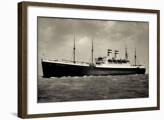 Hapag, Dampfschiff Deutschland, Transatlantik-null-Framed Giclee Print