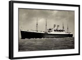 Hapag, Dampfschiff Deutschland, Transatlantik-null-Framed Giclee Print