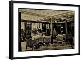 Hapag, Dampfschiff Hamburg, Damenzimmer,Tourist-null-Framed Giclee Print