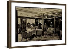 Hapag, Dampfschiff Hamburg, Damenzimmer,Tourist-null-Framed Giclee Print