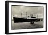 Hapag, Dampfschiff Hansa, Schlepper, Hafenblick-null-Framed Giclee Print