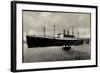 Hapag, Dampfschiff Hansa, Schlepper, Hafenblick-null-Framed Giclee Print