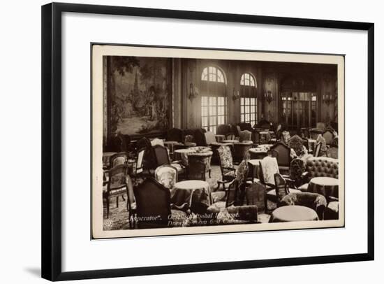 Hapag, Dampfschiff Imperator, Gesellschaftszimmer-null-Framed Giclee Print