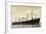 Hapag, Dampfschiff M.V. Sommelsdyk Nah Am Ufer-null-Framed Giclee Print